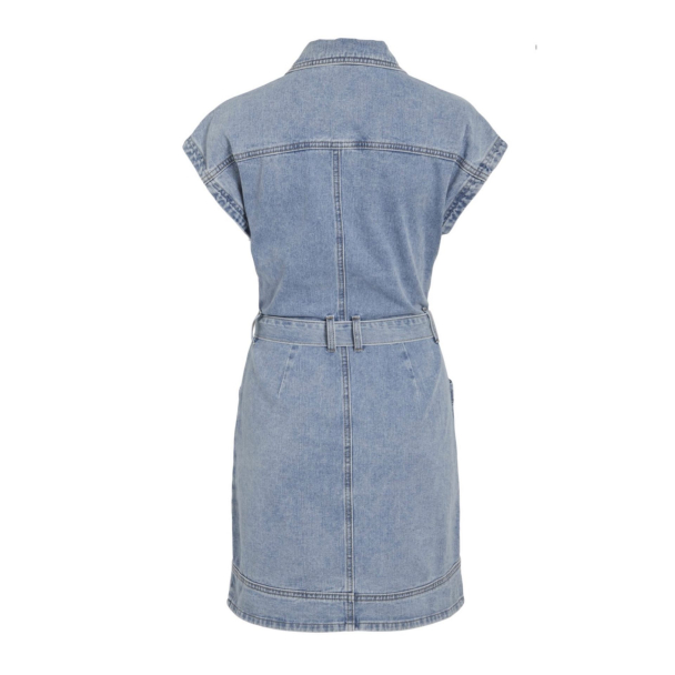 VILA Mari Short Denim Dress - Image 2
