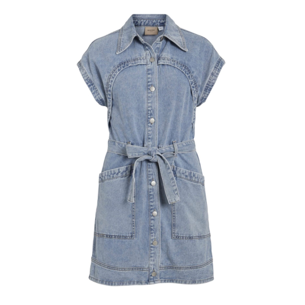 VILA Mari Short Denim Dress - Image 1