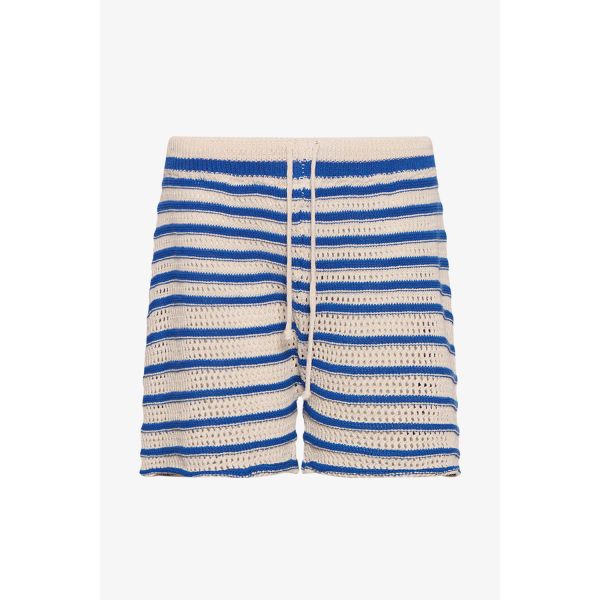Shay Knit Shorts - Blue Stripe