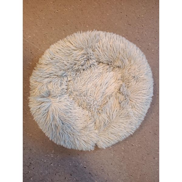 Donut Hundeseng  90cm.  Lys grå