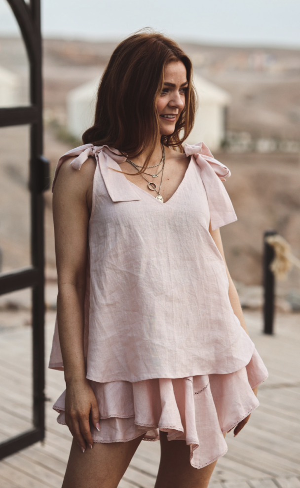 Little Bowie Top - Powdery Pink - Image 2