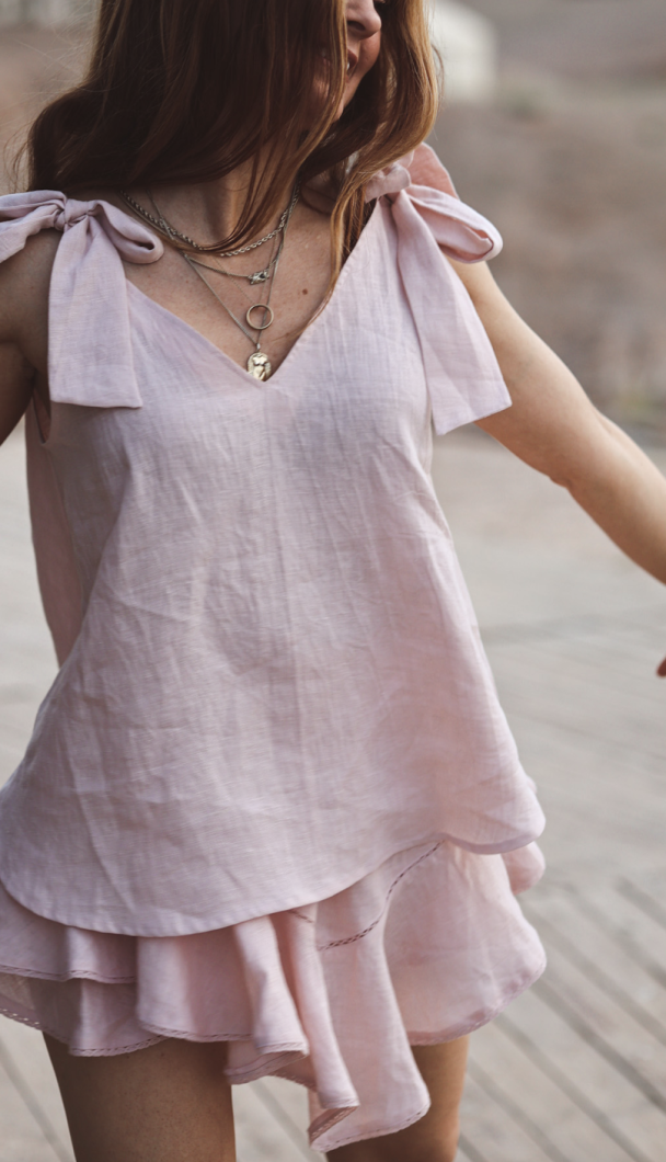 Little Bowie Top - Powdery Pink - Image 6