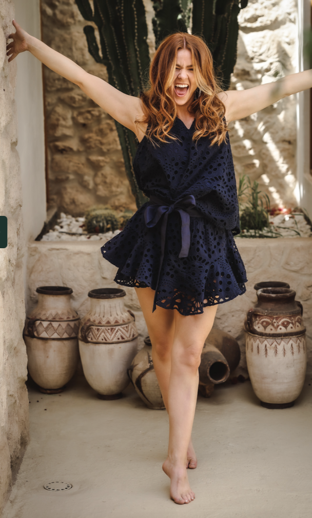 Queen Shorty Chiffy -Navy - Image 2