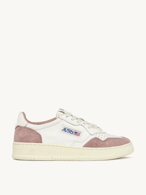 Medalist Low - White/Pink Suede