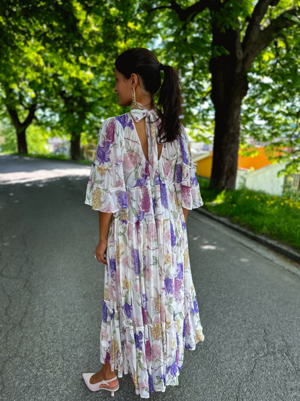 Chiffon Shift dress - Flower Garden - Image 9