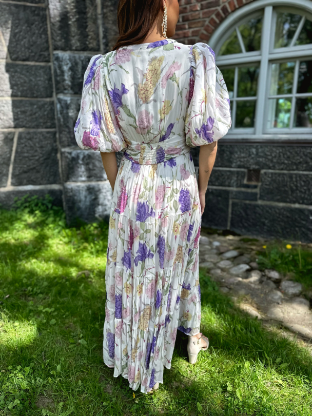 Chiffon Midi dress - Flower Garden - Image 6
