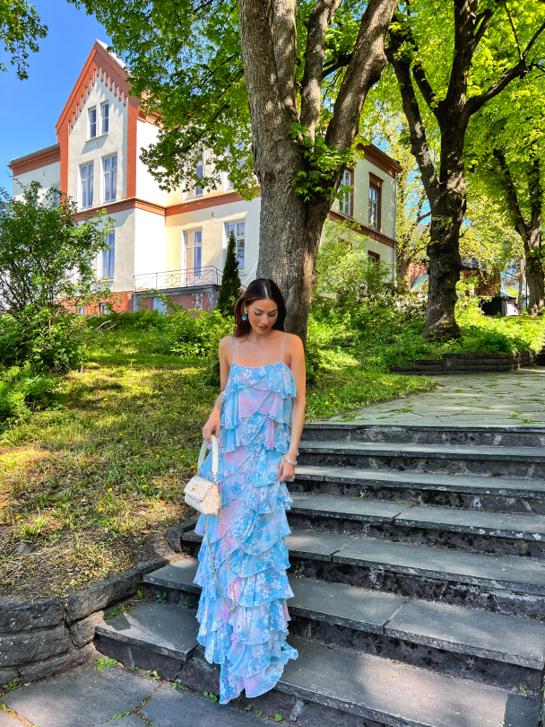 Chiffon Ruffle Dress - Reflections - Image 8
