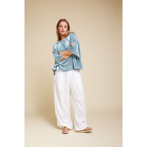 Buster Linen Trouser - White