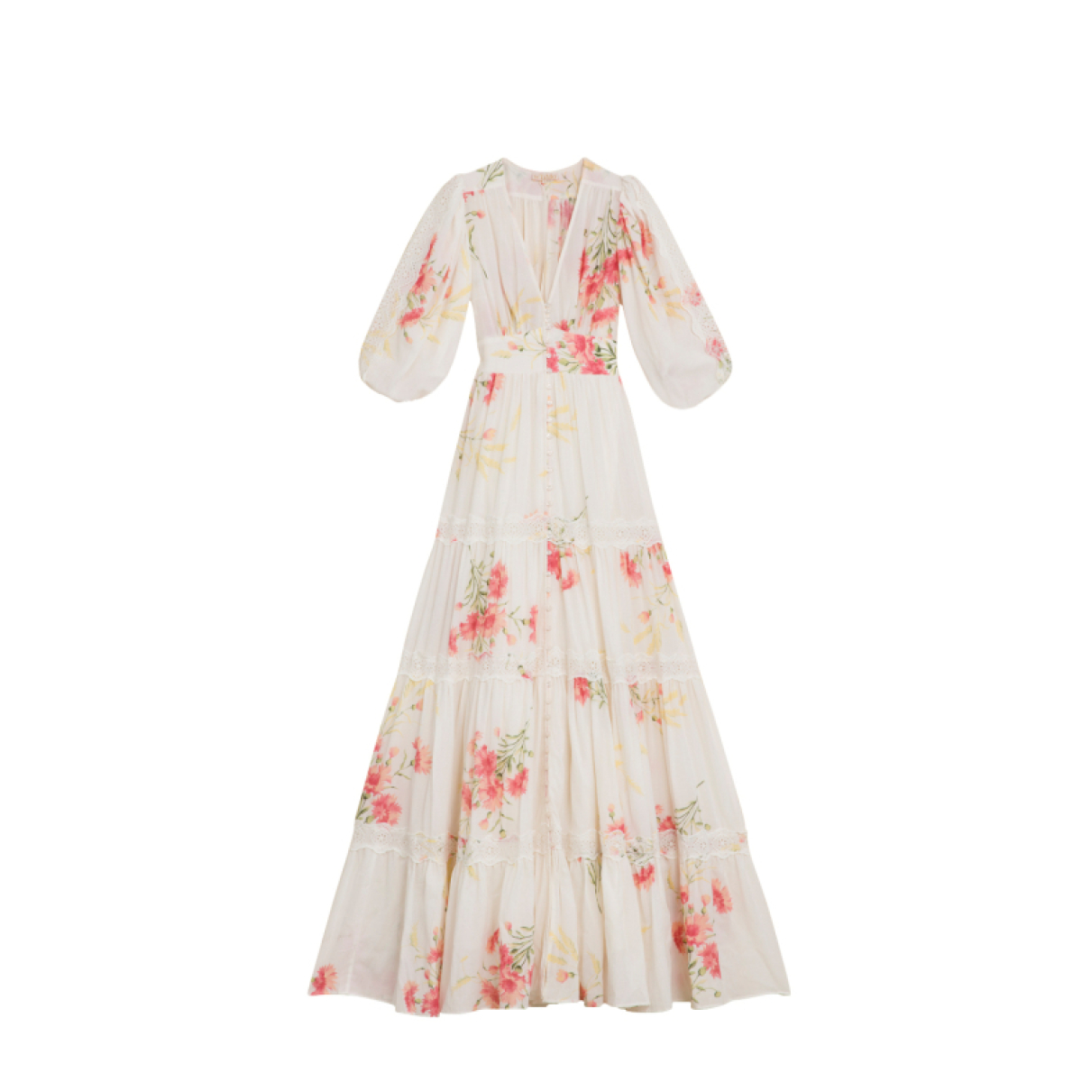 Cotton Slub Tiered Dress - Straw Bytimo - Seven Tønsberg