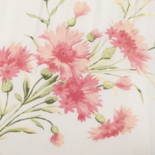 Cotton Slub Decorated Blouse - Straw - Image 2