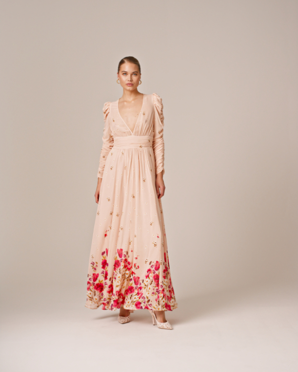 Georgette Maxi Dress - Wild Flowers - Image 3