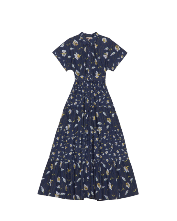 Poplin Shirt Dress - Night Combo - Image 2