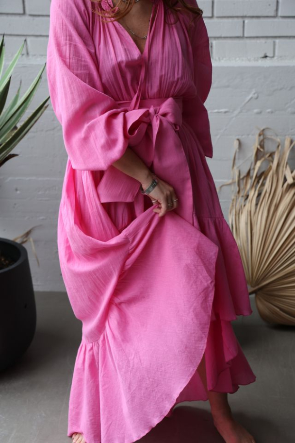 Beach Seniorita Dress - Pink - Image 2