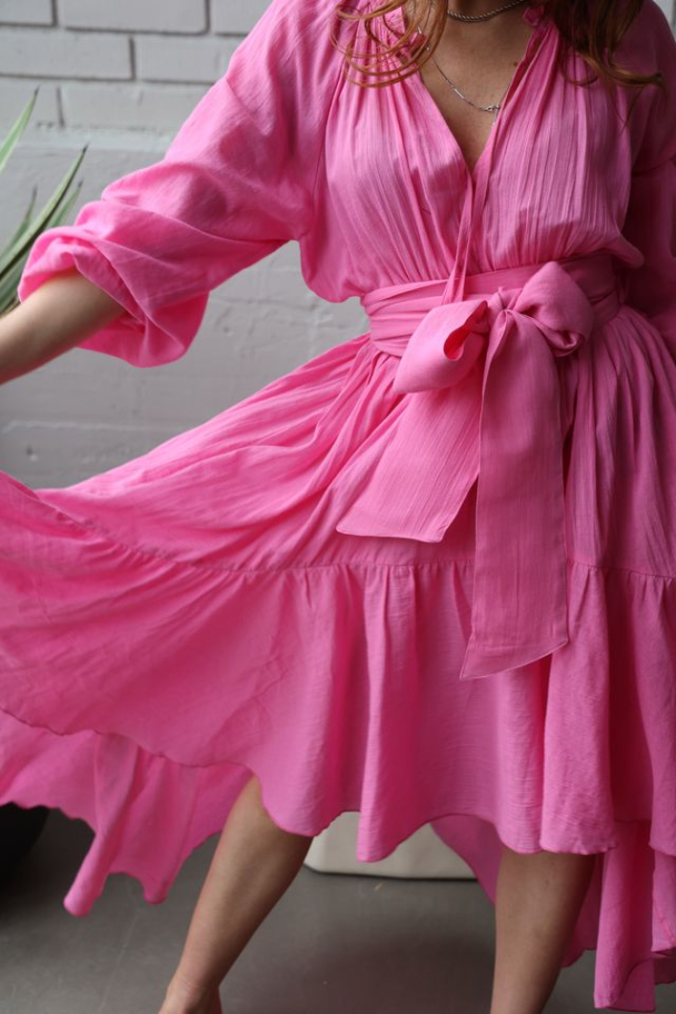 Beach Seniorita Dress - Pink - Image 3