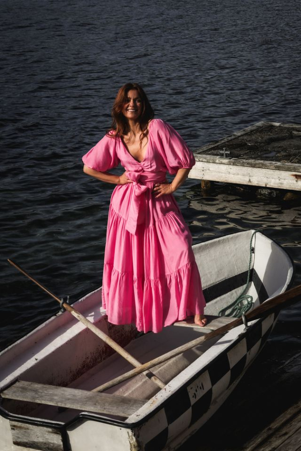 Napoli Long Dress - Pink - Image 2