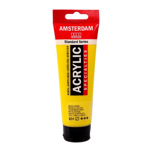 Amsterdam Standard Akryl 120ml – 831 Metallic Yellow