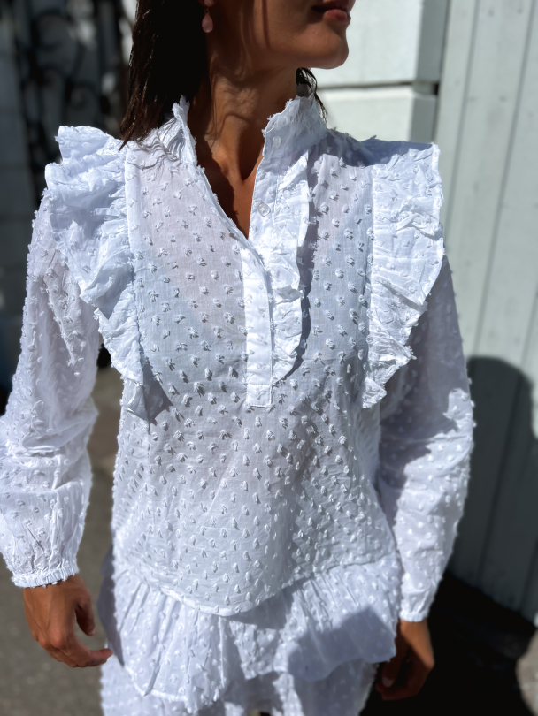 Maya Blouse - Pure White - Image 1