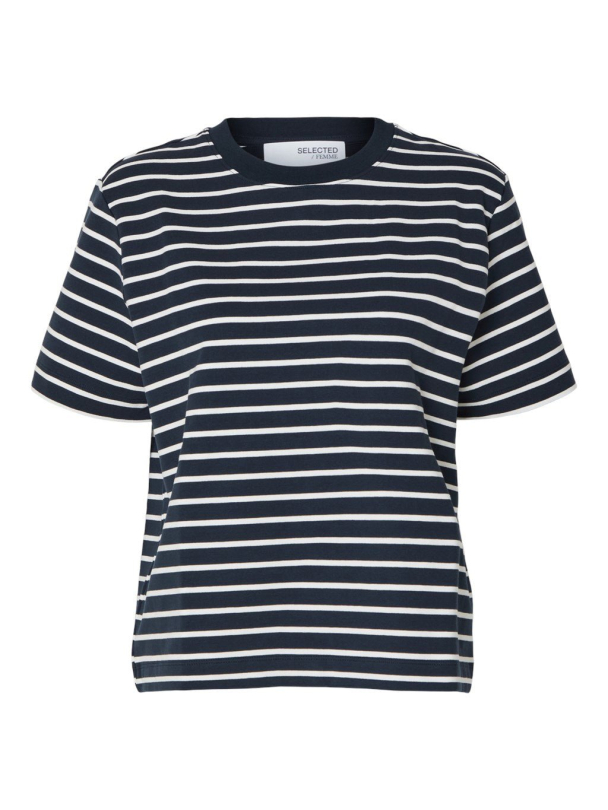 Elfrida Contrast Boxy Tee Strap - Snow White