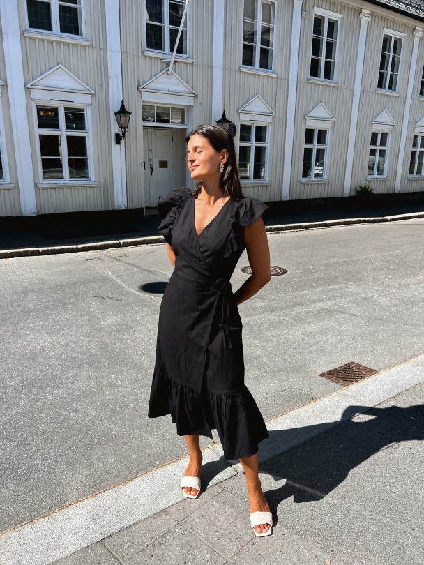 Valeria Dress - Liquorice Linen - Image 6