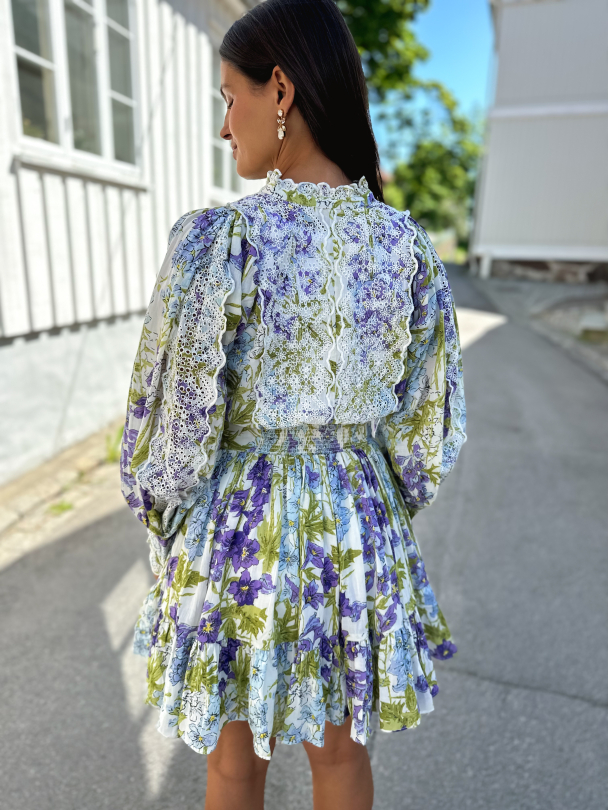 Cotton Slub Mini Dress - Blossom - Image 5