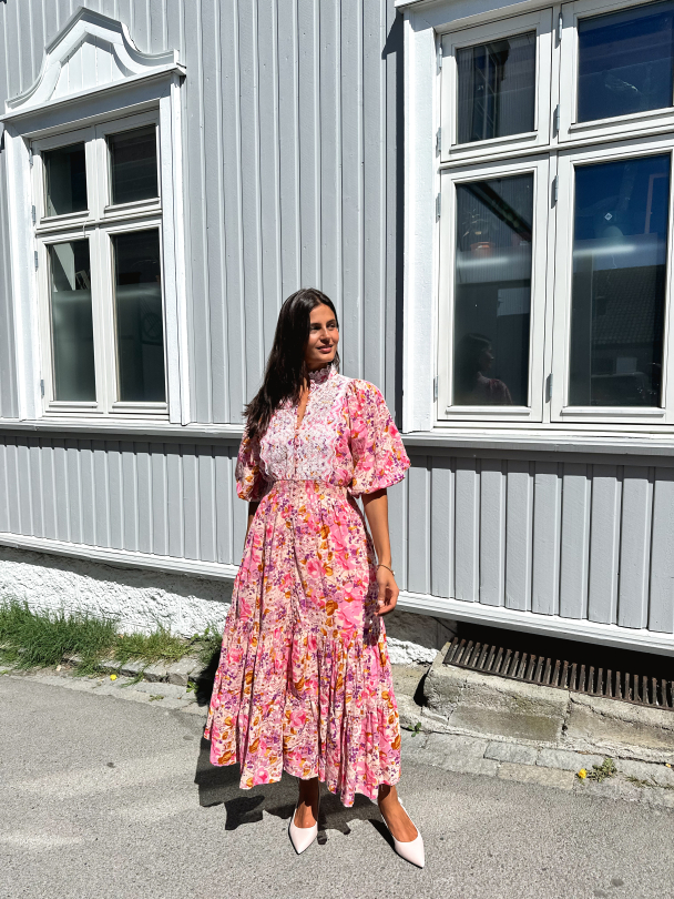 Cotton Slub Midi Dress - Hydrangea - Image 4