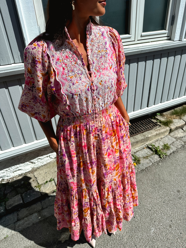 Cotton Slub Midi Dress - Hydrangea - Image 5