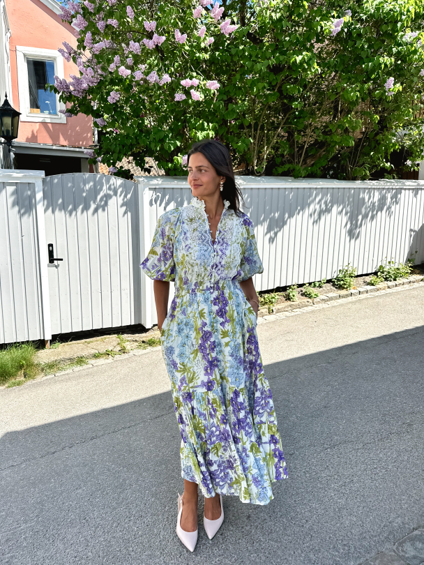 Cotton Slub Midi Dress - Blossom - Image 4
