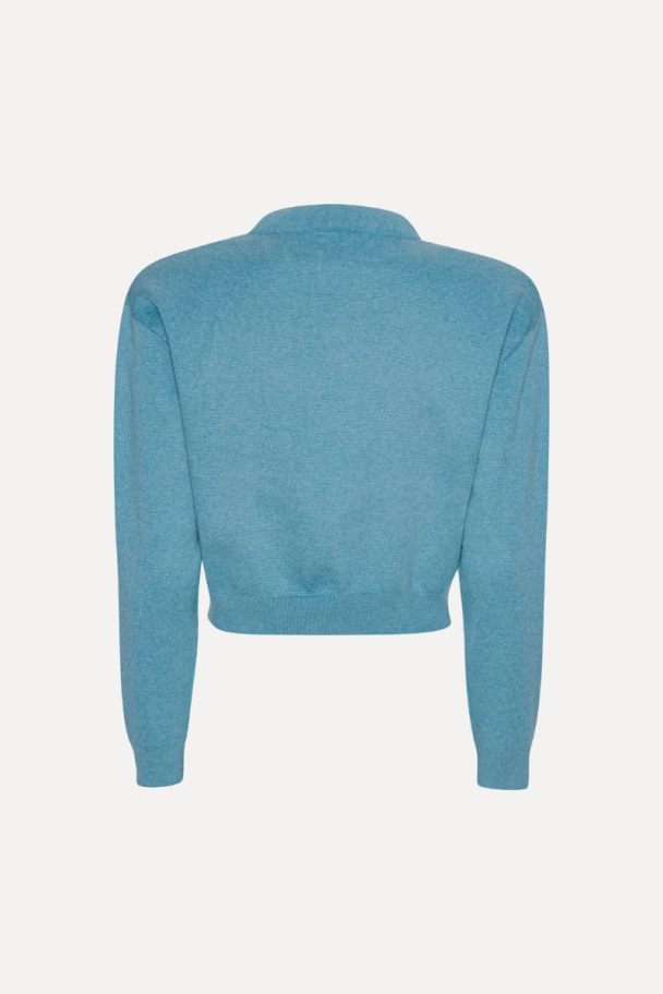Firm Knit Cardigan - Blue Topaz - Image 3