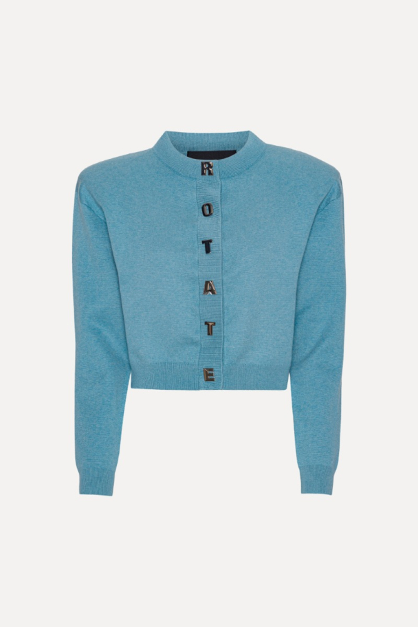 Firm Knit Cardigan - Blue Topaz - Image 6