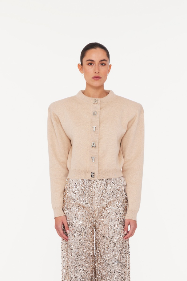 Firm Knit Cardigan - Starfish - Image 6