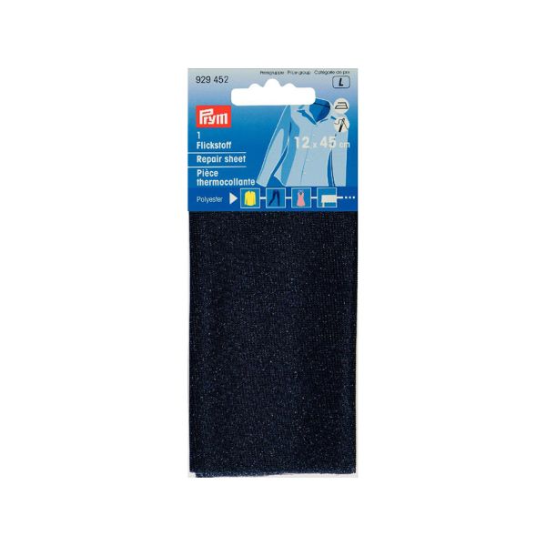 Prym Reparasjonsstoff Polyester – 12x45cm – Blå