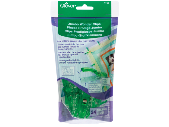 3157 CLOVER JUMBO WONDER CLIPS (24)