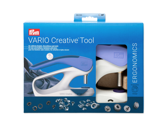 390903 Blålilla Vario Creative tool Knappepresse