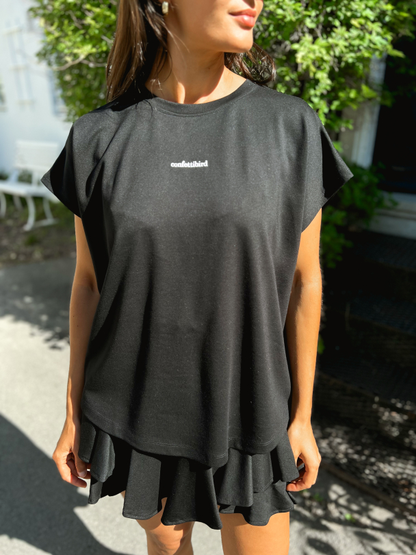 Confettibird T-Shirt – Black - Image 3