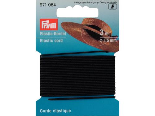 Prym Elastisk strikk 1,5mm – 3m – Sort