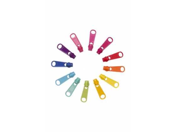   ZIPULL-BRT   Zipper Pull Set - BRIGHTS - 12 #4.5 pulls 