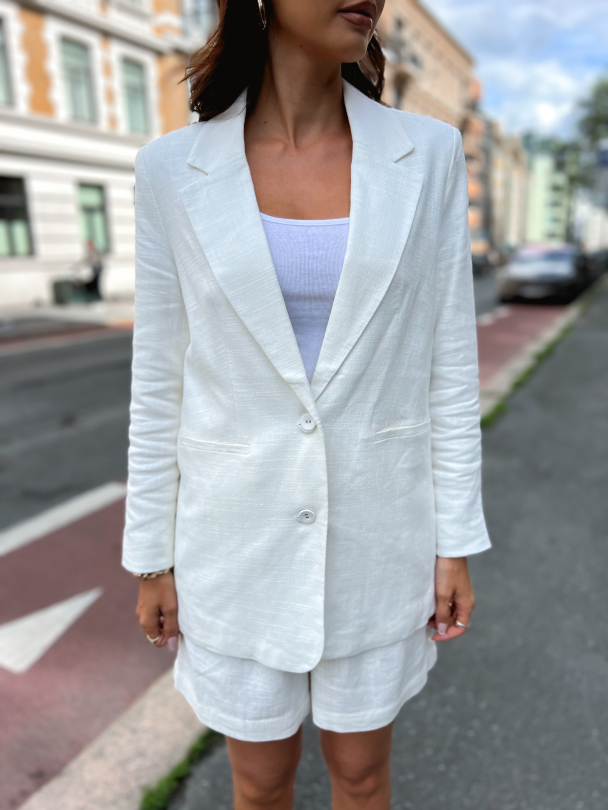 Isma 7/8 Blazer - Star White  - Image 1