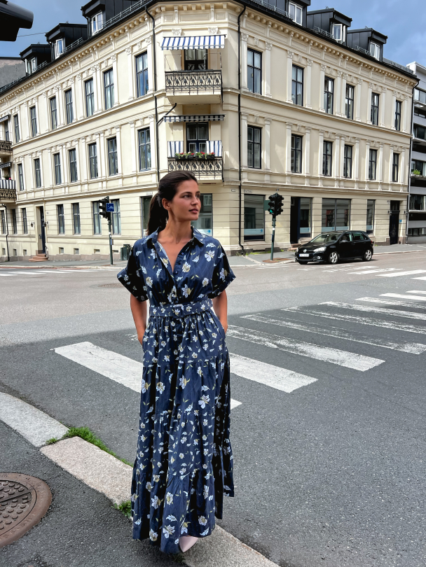 Poplin Shirt Dress - Night Combo - Image 5