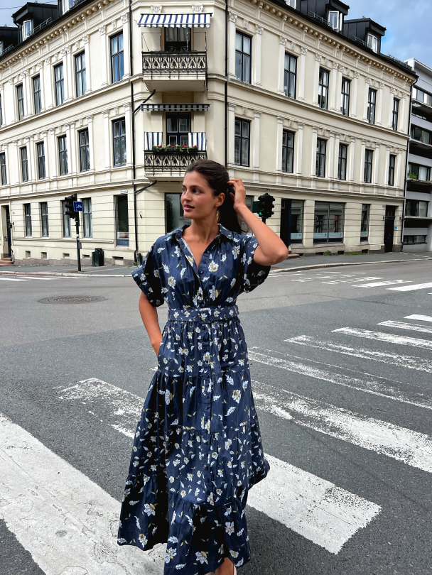 Poplin Shirt Dress - Night Combo - Image 6