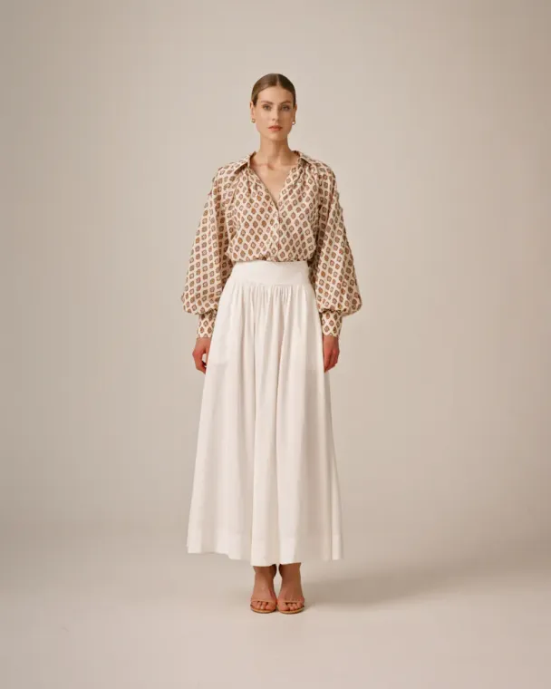 Cotton Slub Top - Paisley - Image 3