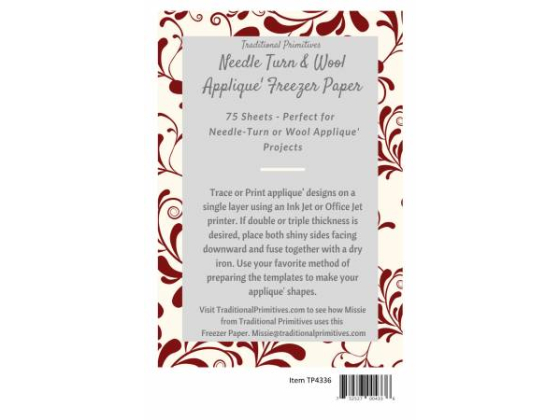 TP433 Needle Turn & Wool Applique Freezer Paper