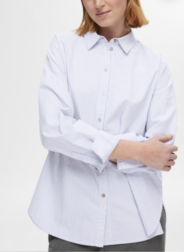 Nova Oxford Shirt - Bright White Endless sky - Image 1