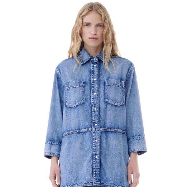 Light Denim Oversized Shirt