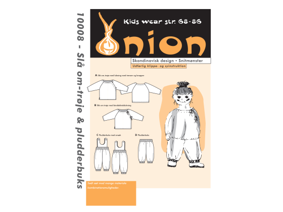 10008  ONION KIDS SLÅ OM-TRØJE & PUDDERBUKS