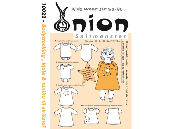 10022  ONION KIDS BODYSTOCKING, KJOLE & TUNIKA