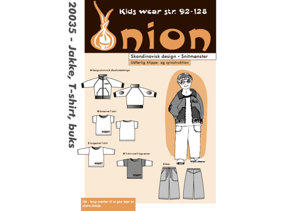 20035  ONION KIDS JAKKE, T-SHIRT OG BUKS