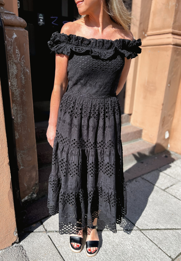 Siv Midi Dress - Black - Image 1