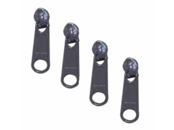  ZIP/CH  6 Large Tab Zipper Slides Charcoal 