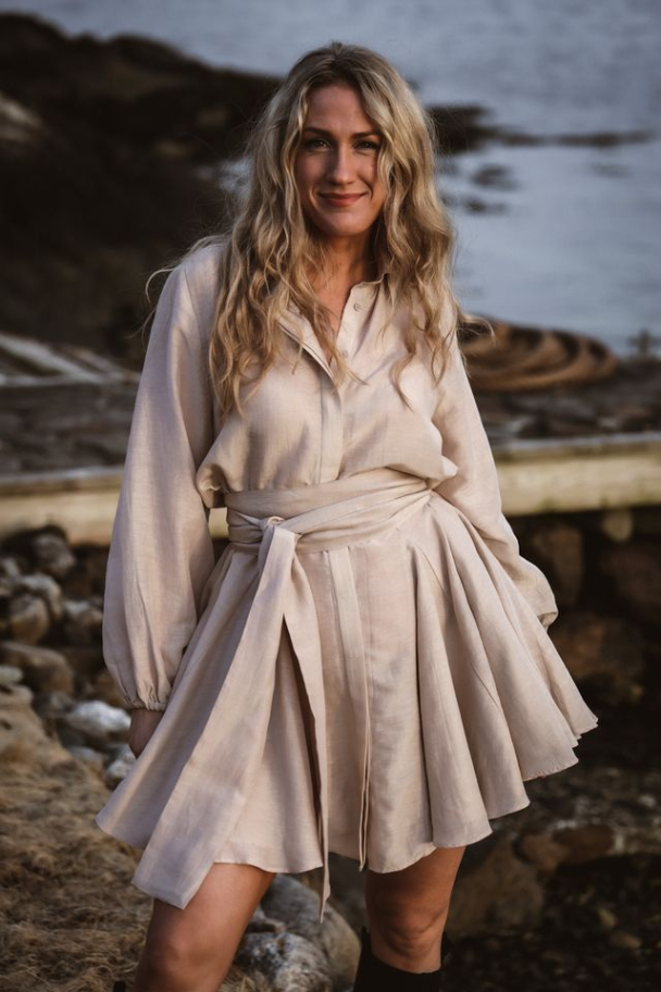 Bon Weekend Dress - Beach Beige - Image 2
