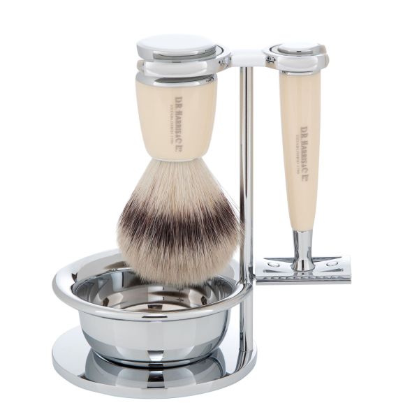 Shaving Set 4 Piece Safety Razor Synthetic